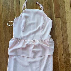 Gianni Bini Blush Peplum dress size 6